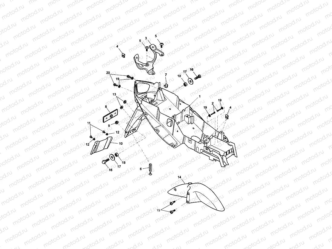 Mudguards/Chainguard/Battery Box