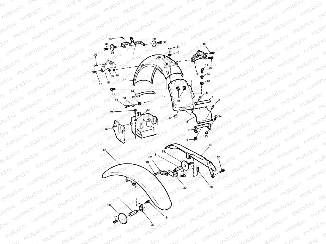 Mudguards/Chainguard/Battery Box  » 71698