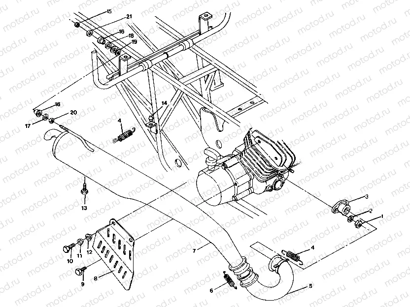 MUFFLER MOUNTING 250 4x6 / W928627 (4922902290008A) | MUFFLER MOUNTING 250 4x6 / W928627 (4922902290008A)