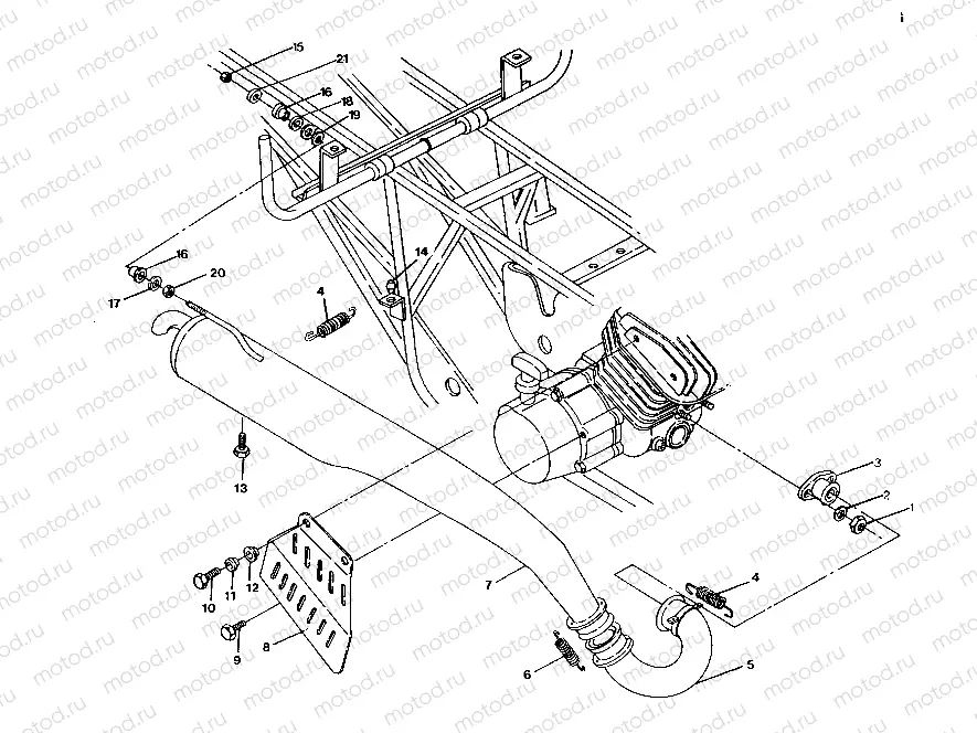 MUFFLER MOUNTING 250 6x6 / W928727 (4922842284008A) | MUFFLER MOUNTING 250 6x6 / W928727 (4922842284008A)