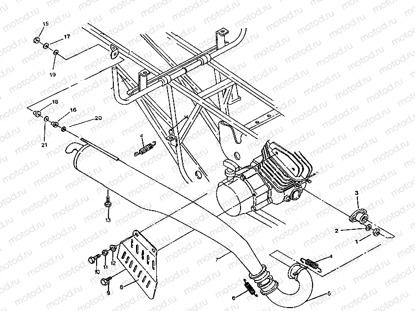 MUFFLER MOUNTING 6X6 UPDATED 2-91 (4919811981009A) | MUFFLER MOUNTING 6X6 UPDATED 2-91 (4919811981009A)