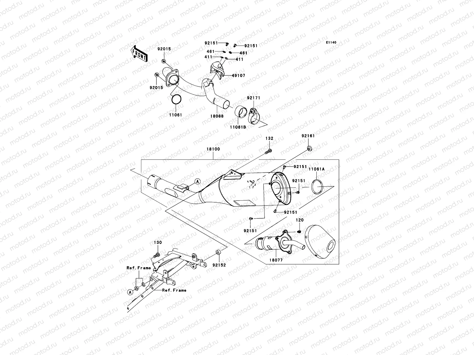 Muffler(s)(-JKALX450AAA006445)