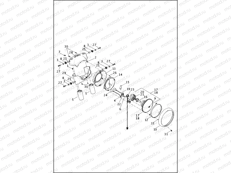 NACELLE & HEADLAMP - FLD