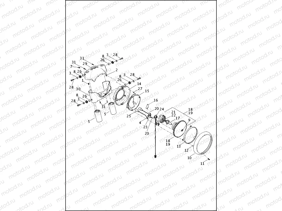 NACELLE & HEADLAMP - FLD