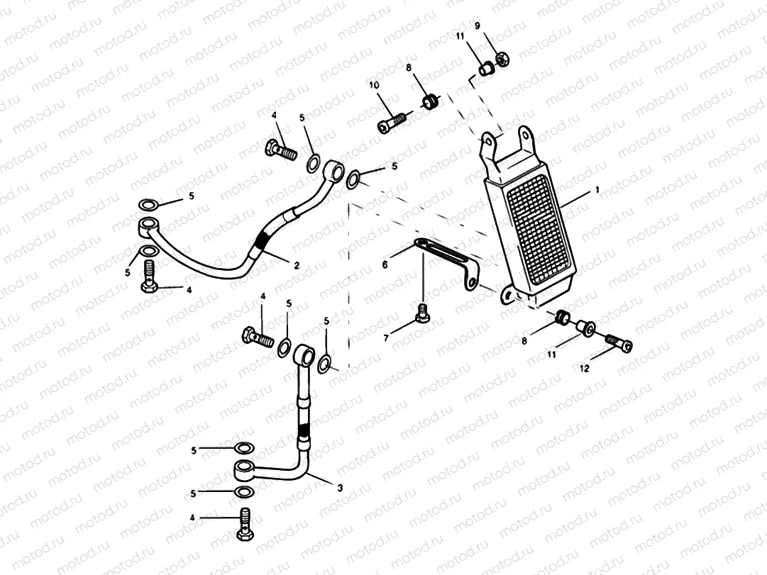 Oil Cooler 955cc Engine