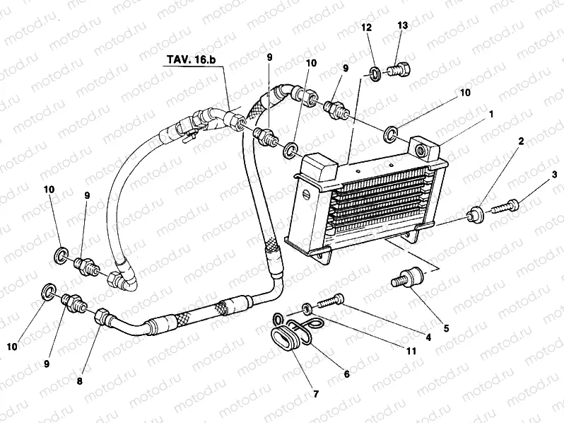 OIL COOLER DM 024037 » LUBRICATION SYSTEM