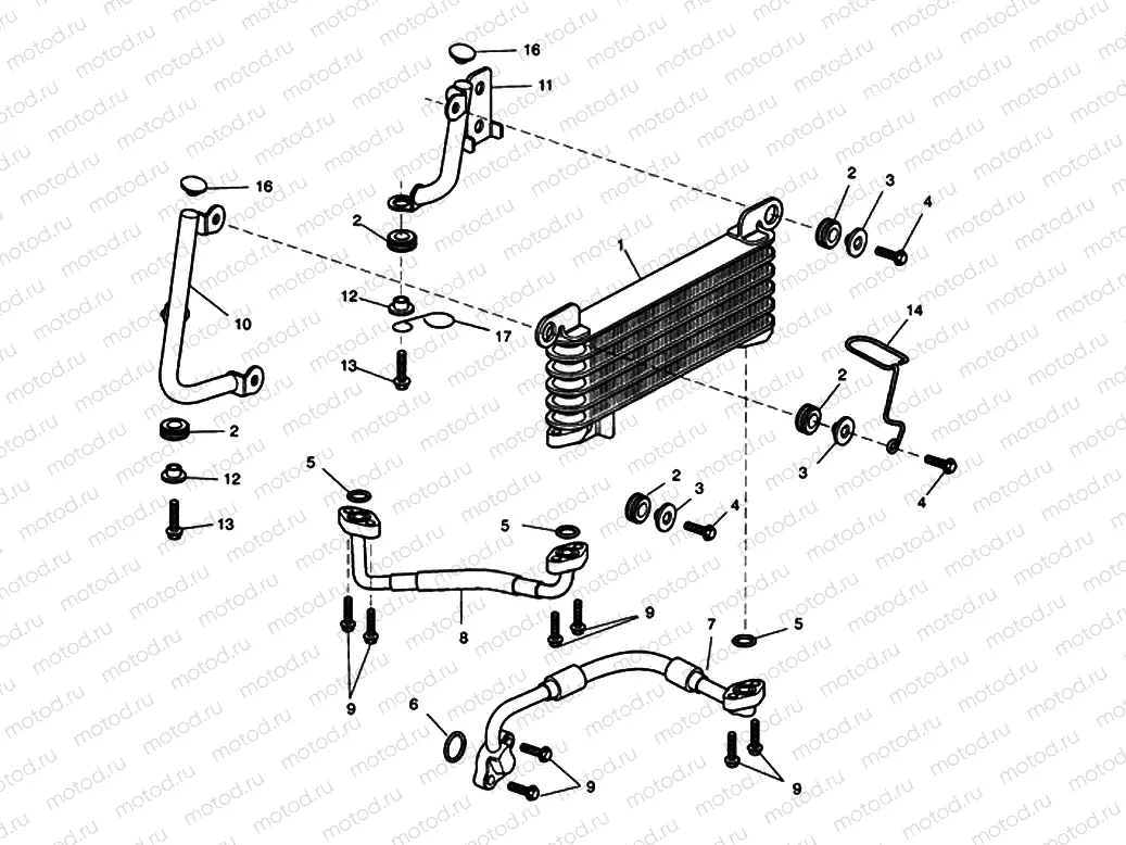 Oil Cooler Eng No 261328