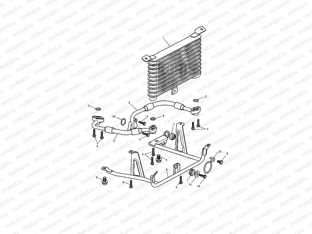 Oil Cooler > Eng No 267609