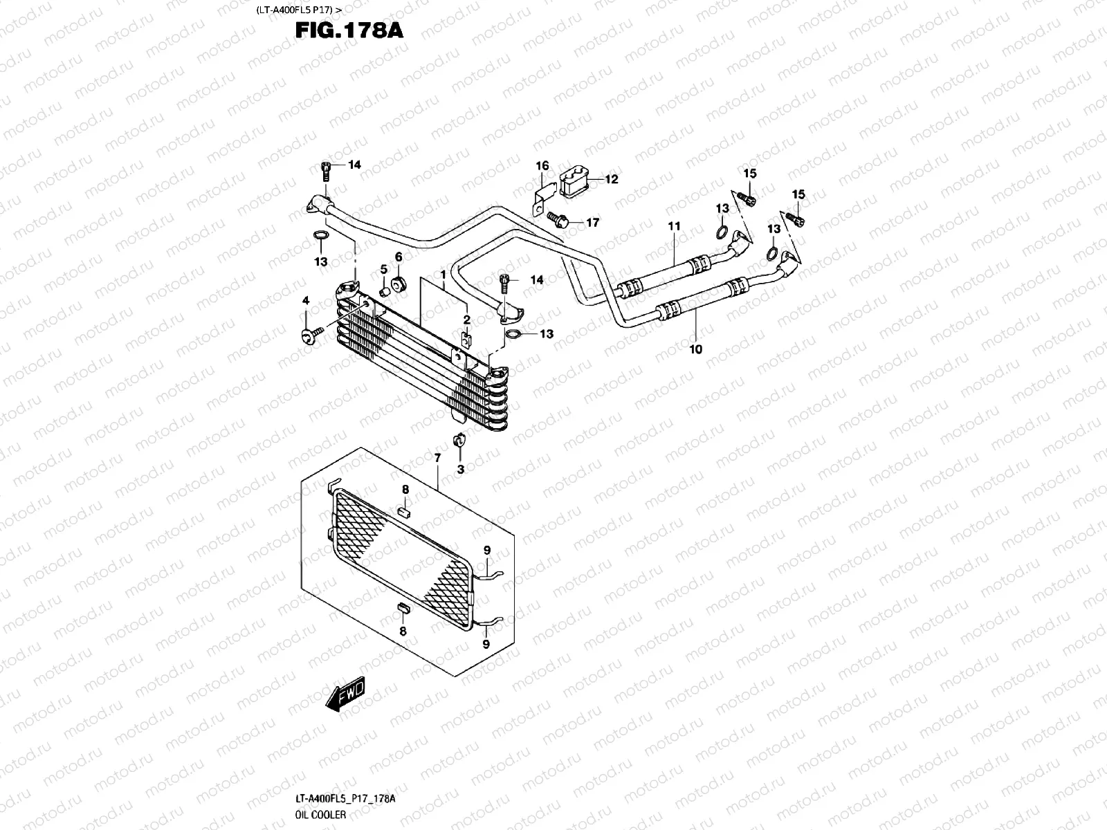 OIL COOLER (LT-A400FL5 P17)