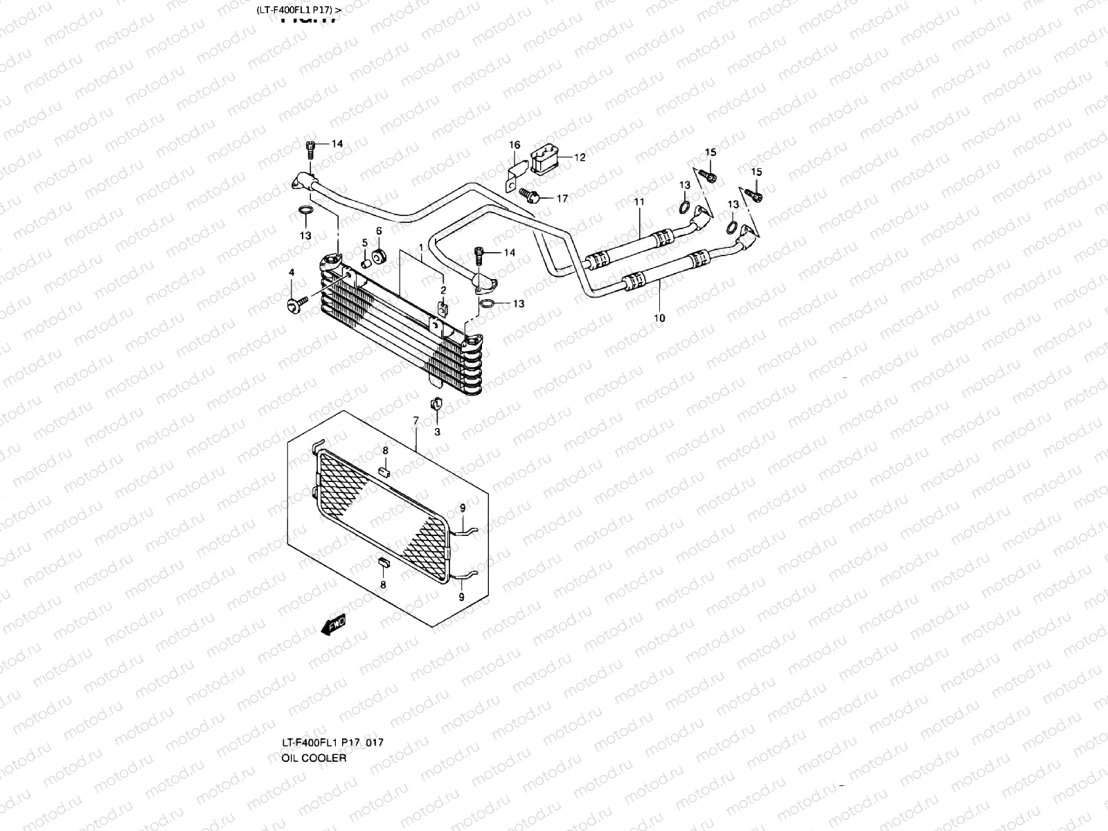 OIL COOLER (LT-F400FL1 P17)