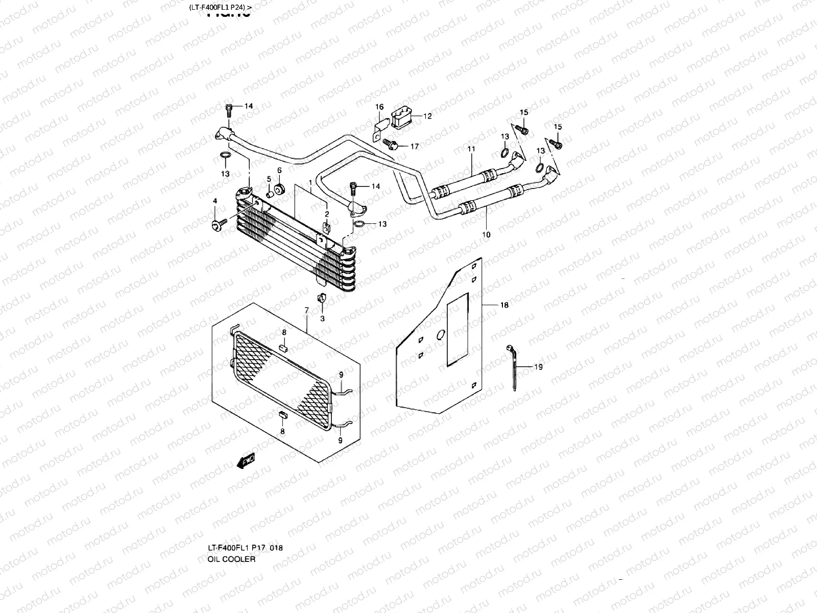 OIL COOLER (LT-F400FL1 P24)