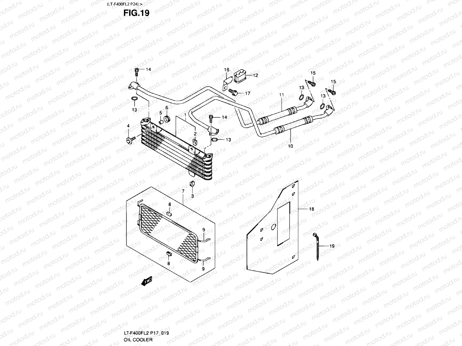 OIL COOLER (LT-F400FL2 P24)