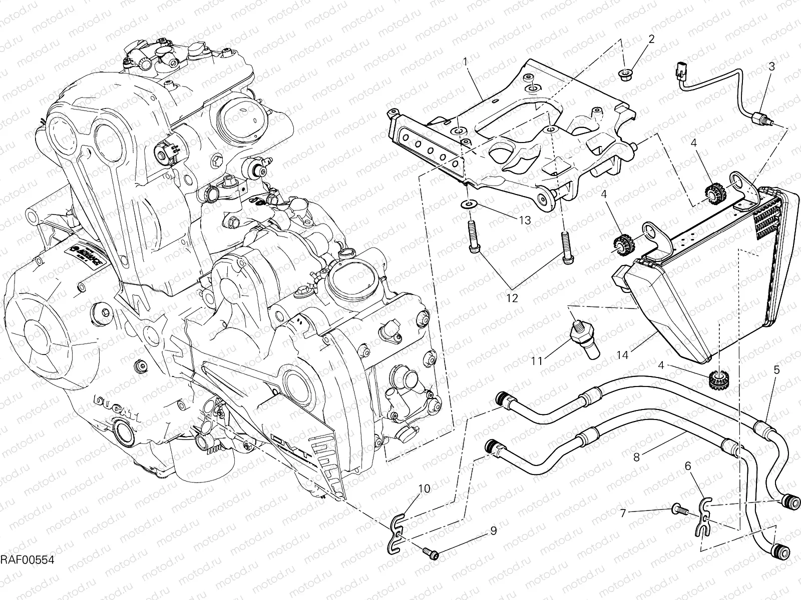 OIL COOLER [MOD:XDIAVEL]