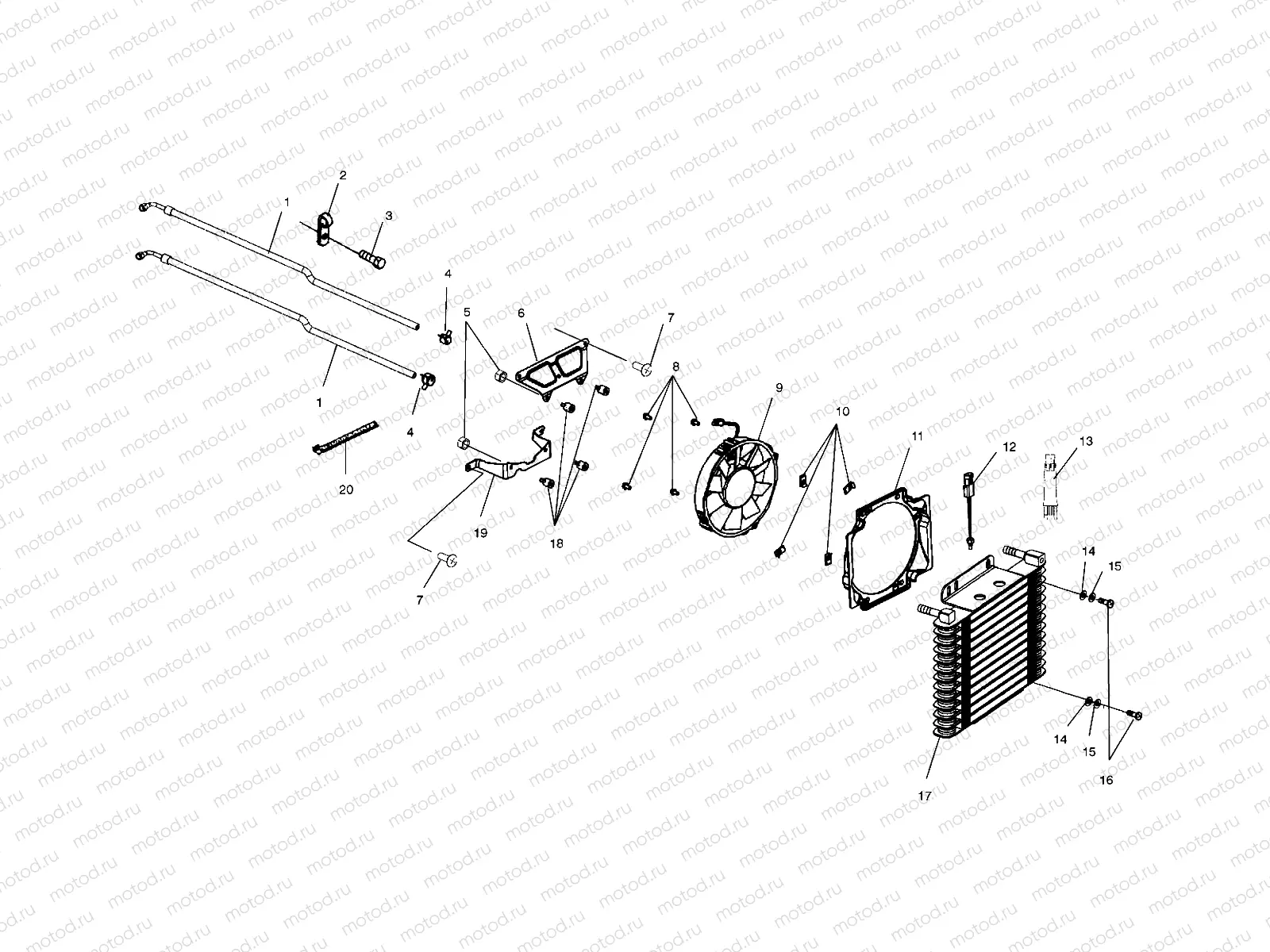OIL COOLING - A03CA32AA (4978627862A09) | OIL COOLING - A03CA32AA (4978627862A09)