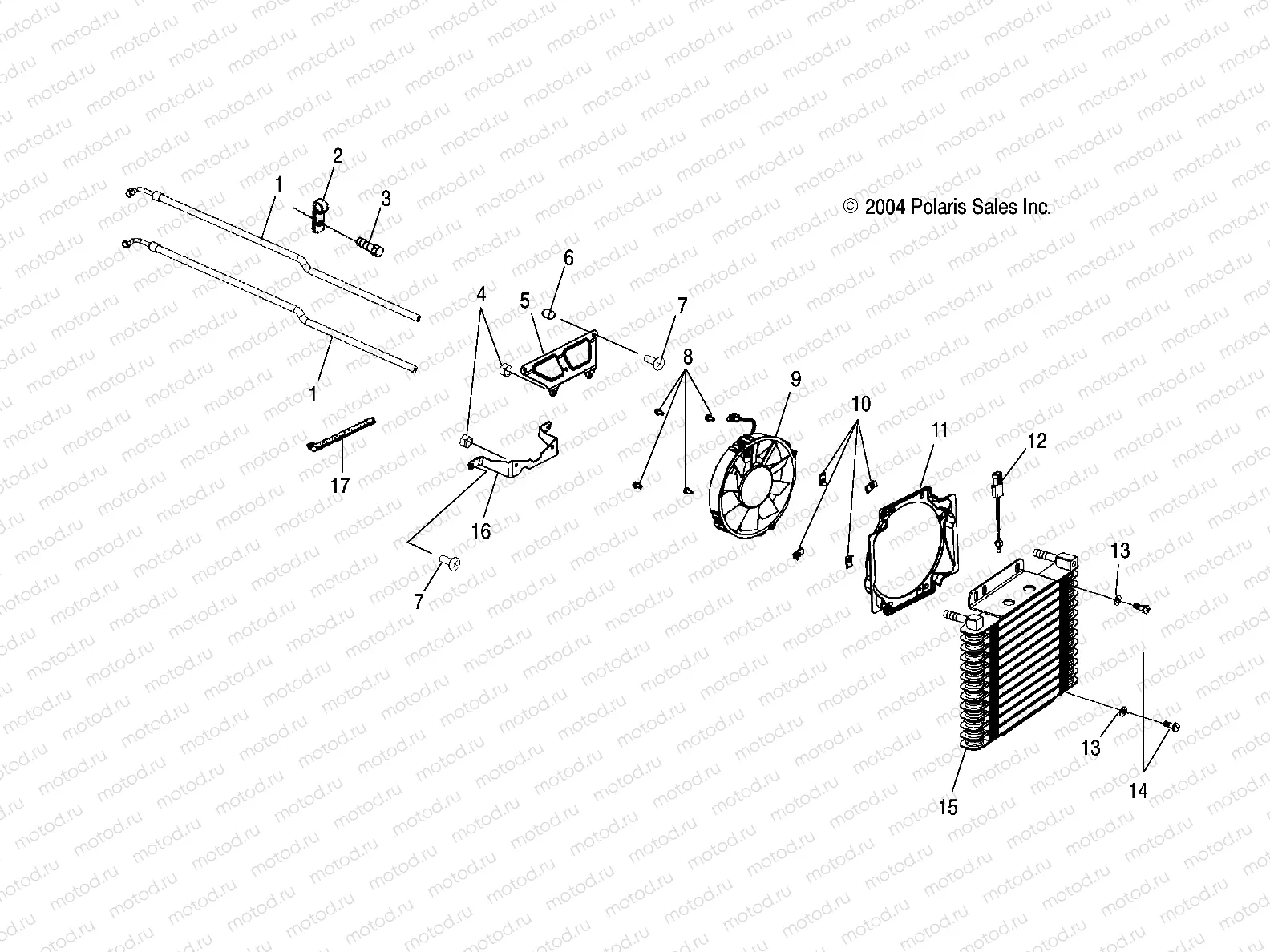 OIL COOLING - A05CA32AA/AB/AC/FA (4994839483A09) | OIL COOLING - A05CA32AA/AB/AC/FA (4994839483A09)