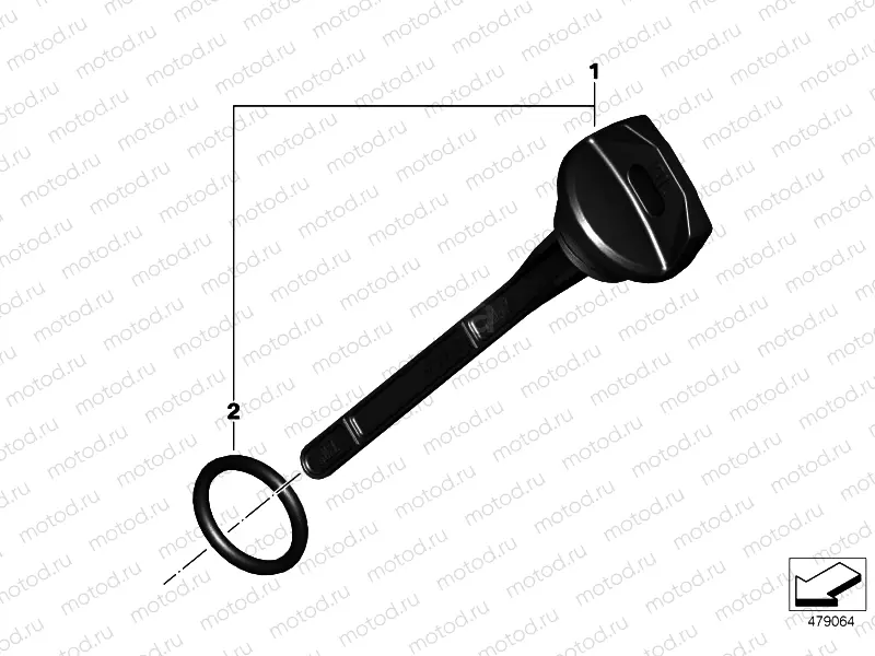 Oil filler, dipstick