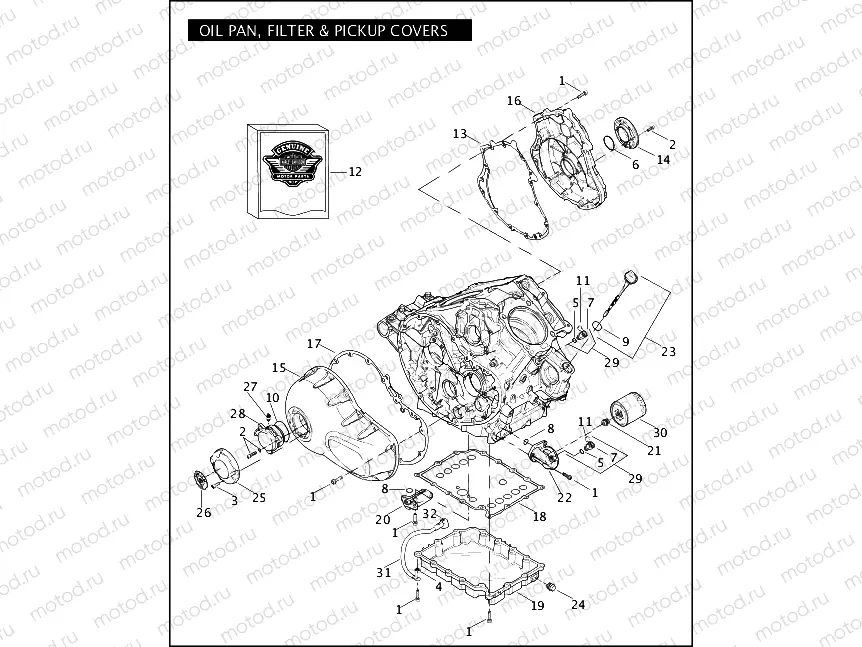 OIL PAN, FILTER & PICKUP COVERS