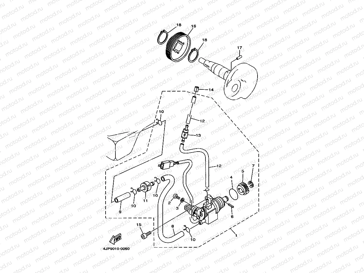 Oil pump 2 (4JP9, A)