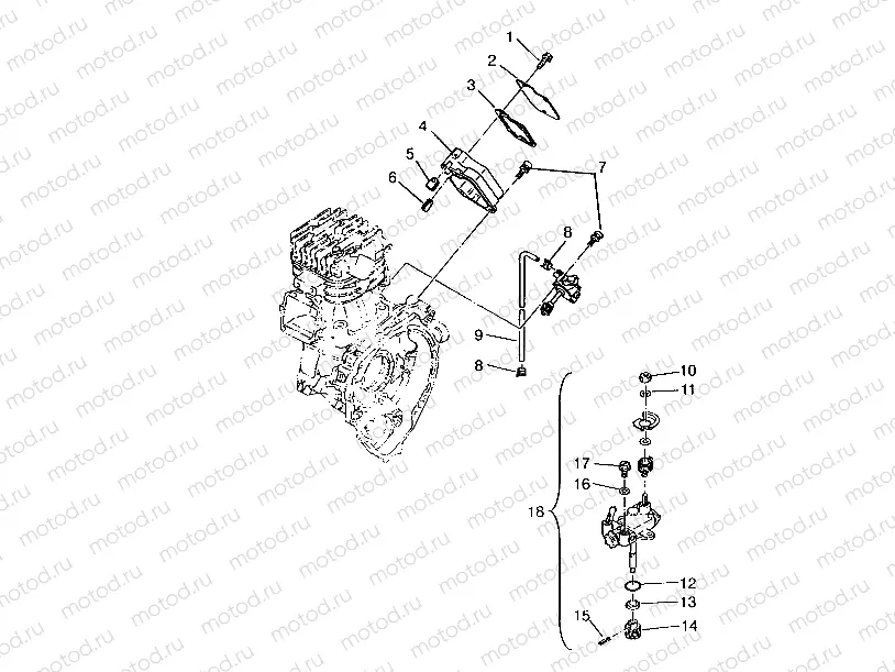 OIL PUMP 6x6 400L | OIL PUMP 6x6 400L, SWEDISH S948740 and  NORWEGIAN N948740 (4926812681051A)