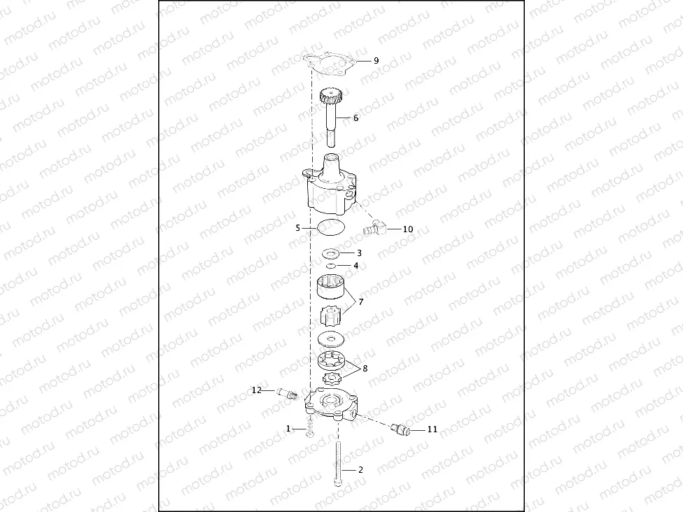 OIL PUMP - 883L/N/R, 1200C/CA/CB/CP/V/X
