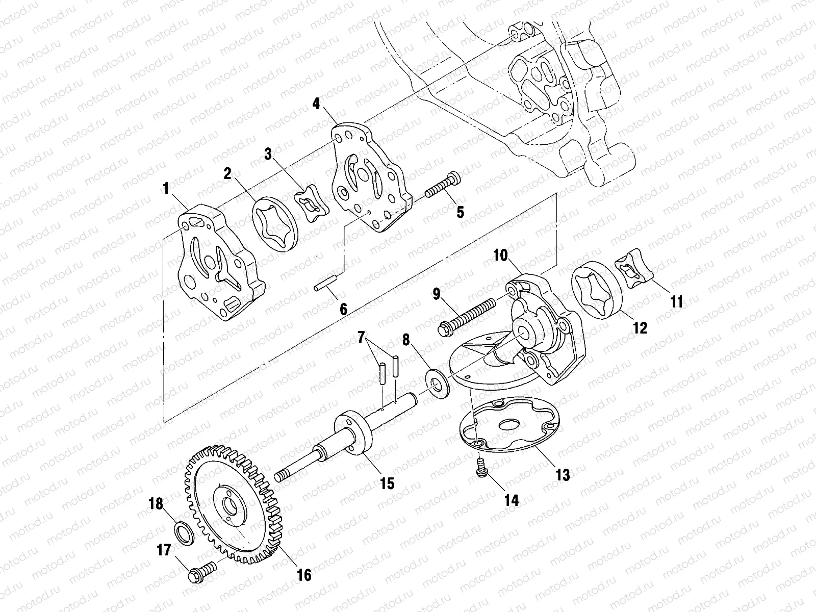 OIL PUMP - A01BA50AA (4963716371D008) | OIL PUMP - A01BA50AA (4963716371D008)
