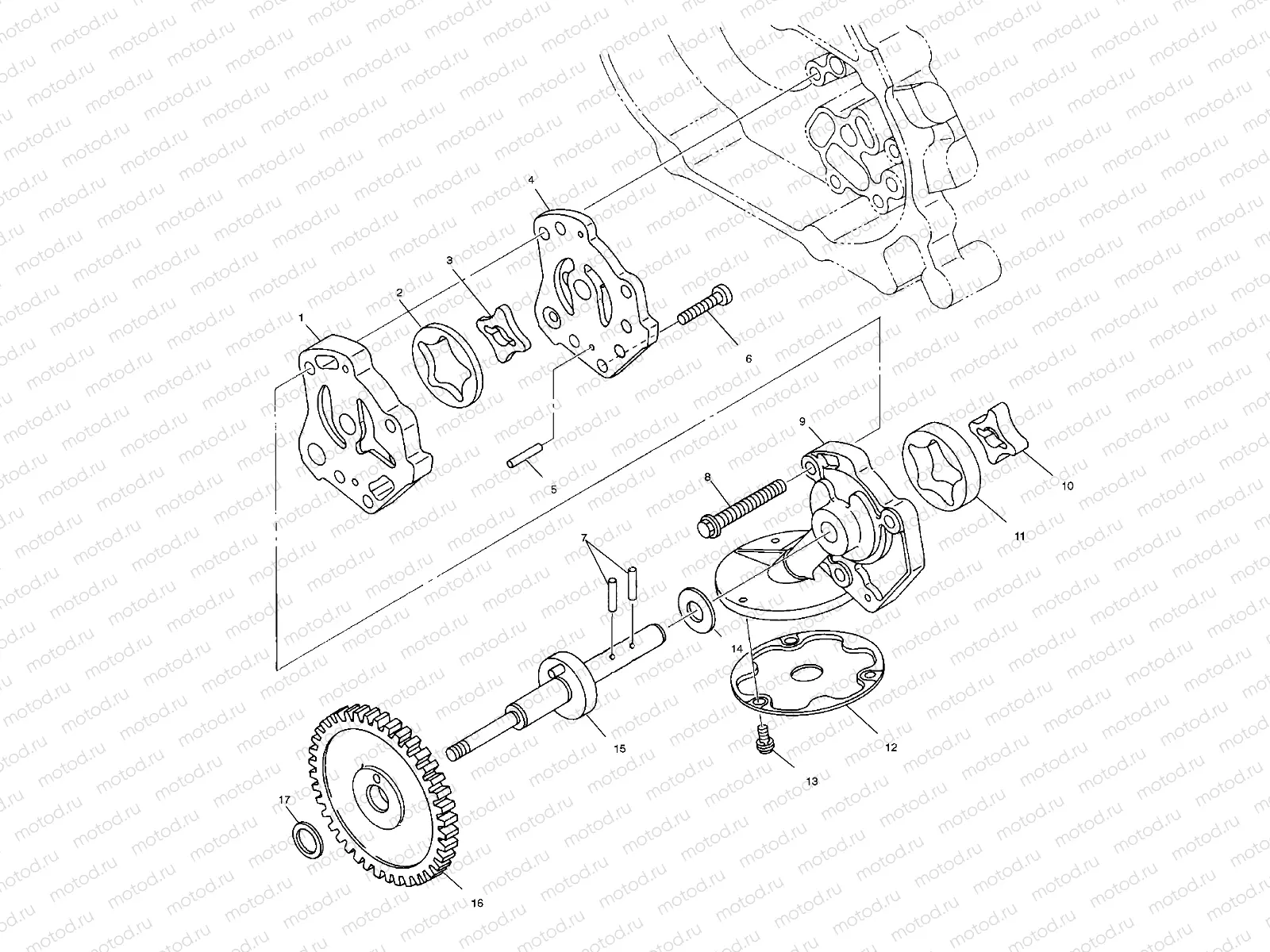 OIL PUMP - A01CH42AA (4964436443D009) | OIL PUMP - A01CH42AA (4964436443D009)