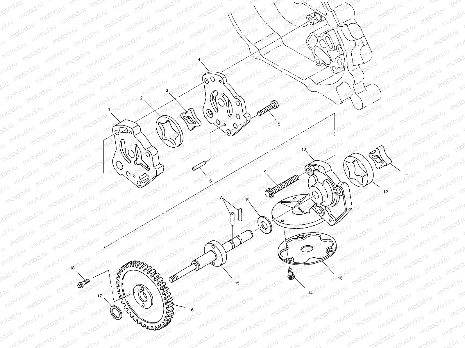 OIL PUMP - A01CH50EB (4964466446D011) | OIL PUMP - A01CH50EB (4964466446D011)