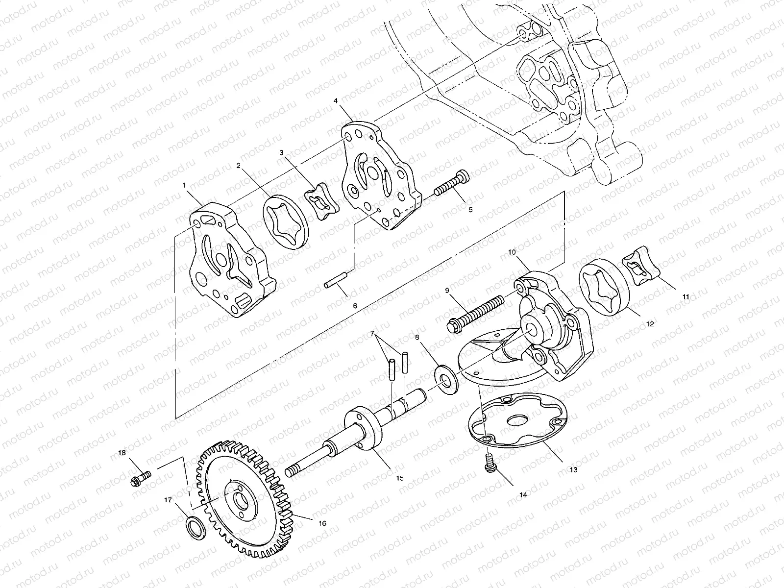 OIL PUMP - A02CH50 ALL OPTIONS (4967436743D12) | OIL PUMP - A02CH50 ALL OPTIONS (4967436743D12)