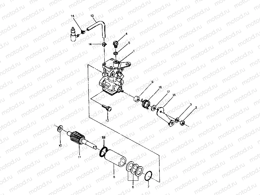 OIL PUMP ASSEMBLY  250 2X4-Update (4919781978035A) | OIL PUMP ASSEMBLY  250 2X4-Update (4919781978035A)