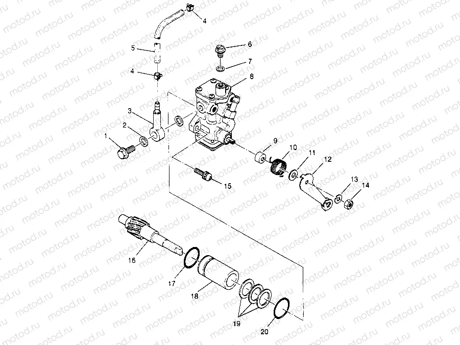OIL PUMP ASSEMBLY 4x4 300 W948130 (4926762676D003) | OIL PUMP ASSEMBLY 4x4 300 W948130 (4926762676D003)