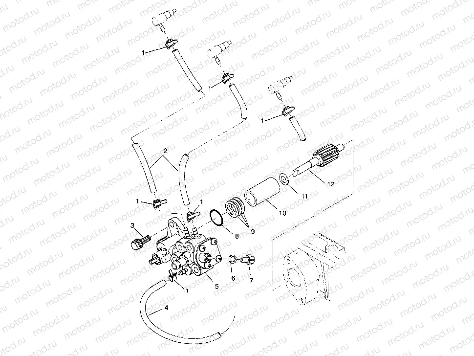 OIL PUMP ASSEMBLY SL 750 B944070 (4927012701026A) | OIL PUMP ASSEMBLY SL 750 B944070 (4927012701026A)
