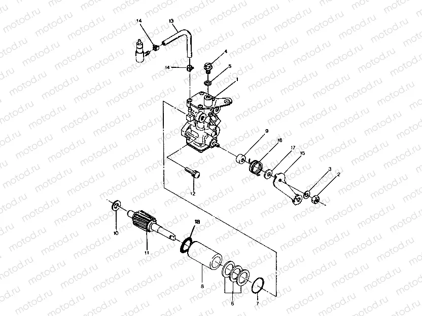 OIL PUMP ASSEMBLY Trail Boss - Update (4919771977035A) | OIL PUMP ASSEMBLY Trail Boss - Update (4919771977035A)
