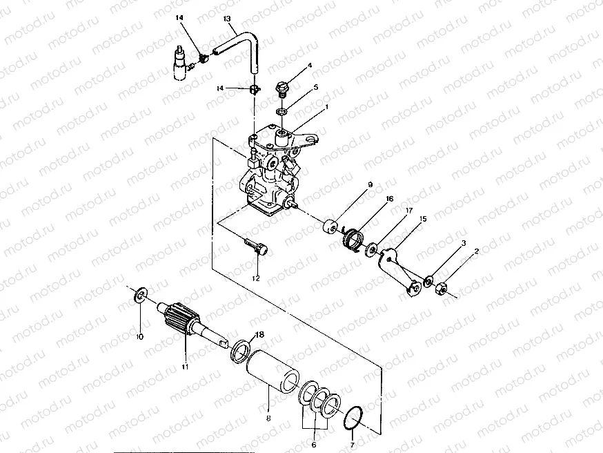 OIL PUMP ASSEMBLY Trail Boss / W928527 (4922892289035A) | OIL PUMP ASSEMBLY Trail Boss / W928527 (4922892289035A)