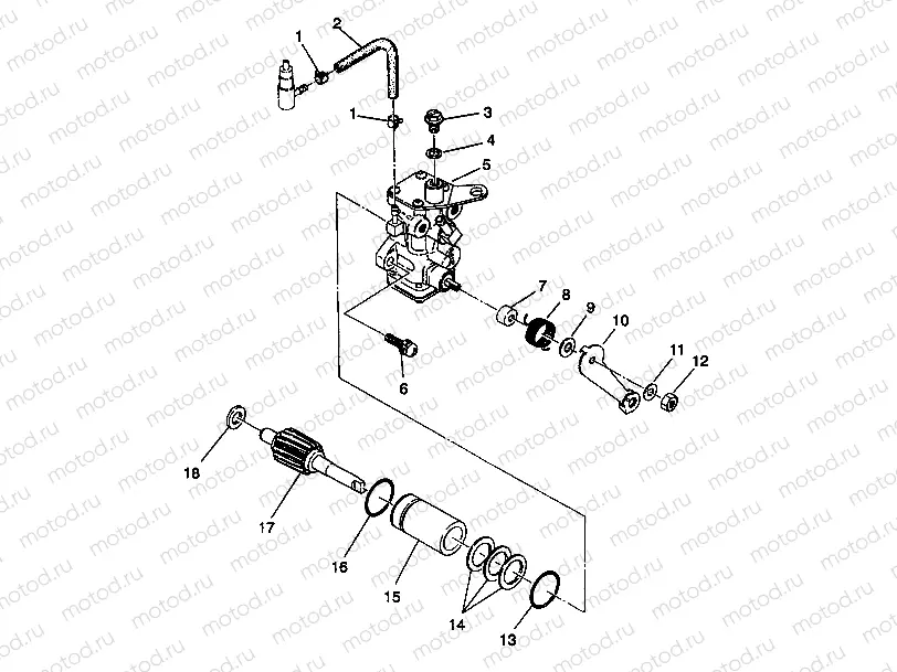OIL PUMP ASSEMBLY Trail Boss W938527 (4924072407034A) | OIL PUMP ASSEMBLY Trail Boss W938527 (4924072407034A)