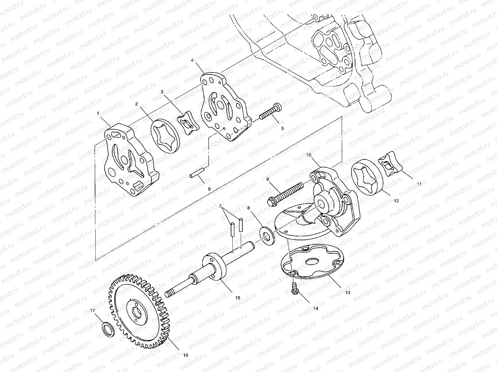 OIL PUMP - C11RB42AA/C11RD50AA/AB/C11RF50AA (4981898189E08) | OIL PUMP - C11RB42AA/C11RD50AA/AB/C11RF50AA (4981898189E08)