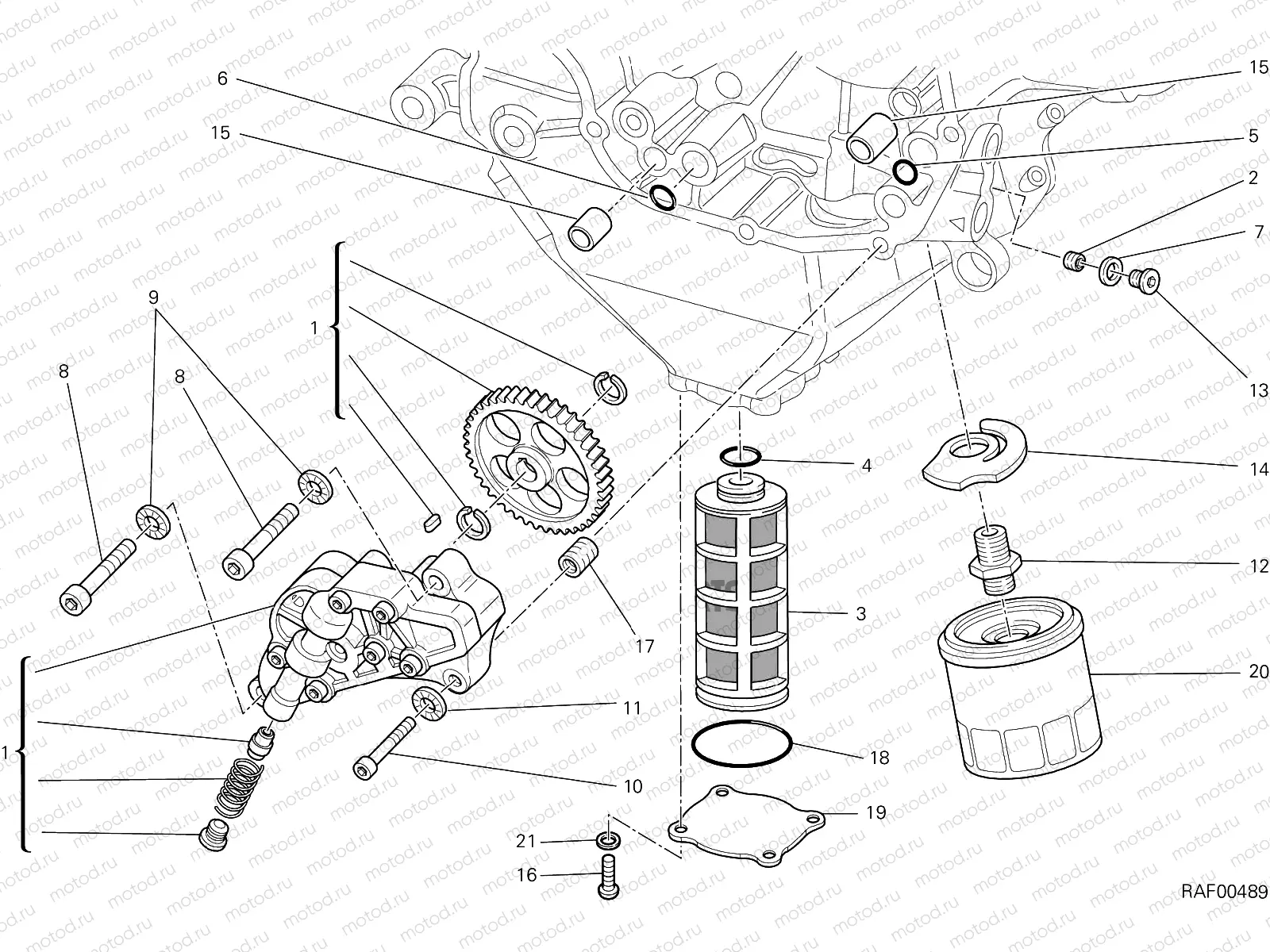 OIL PUMP - FILTER [MOD:F848]