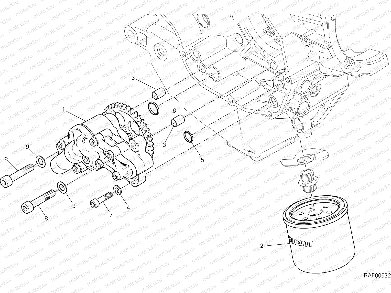 OIL PUMP - FILTER [MOD:MS1200SA]