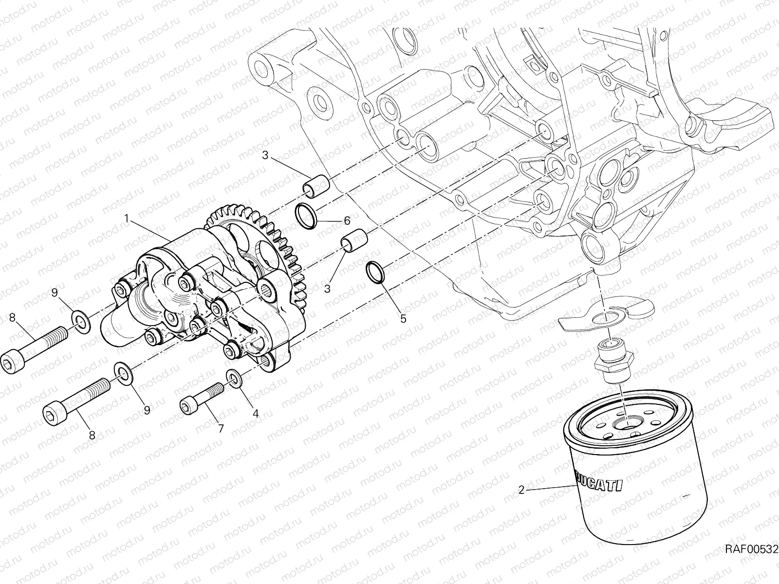 OIL PUMP - FILTER [MOD:MS1200S;XST:AUS,EUR,FRA,JAP]