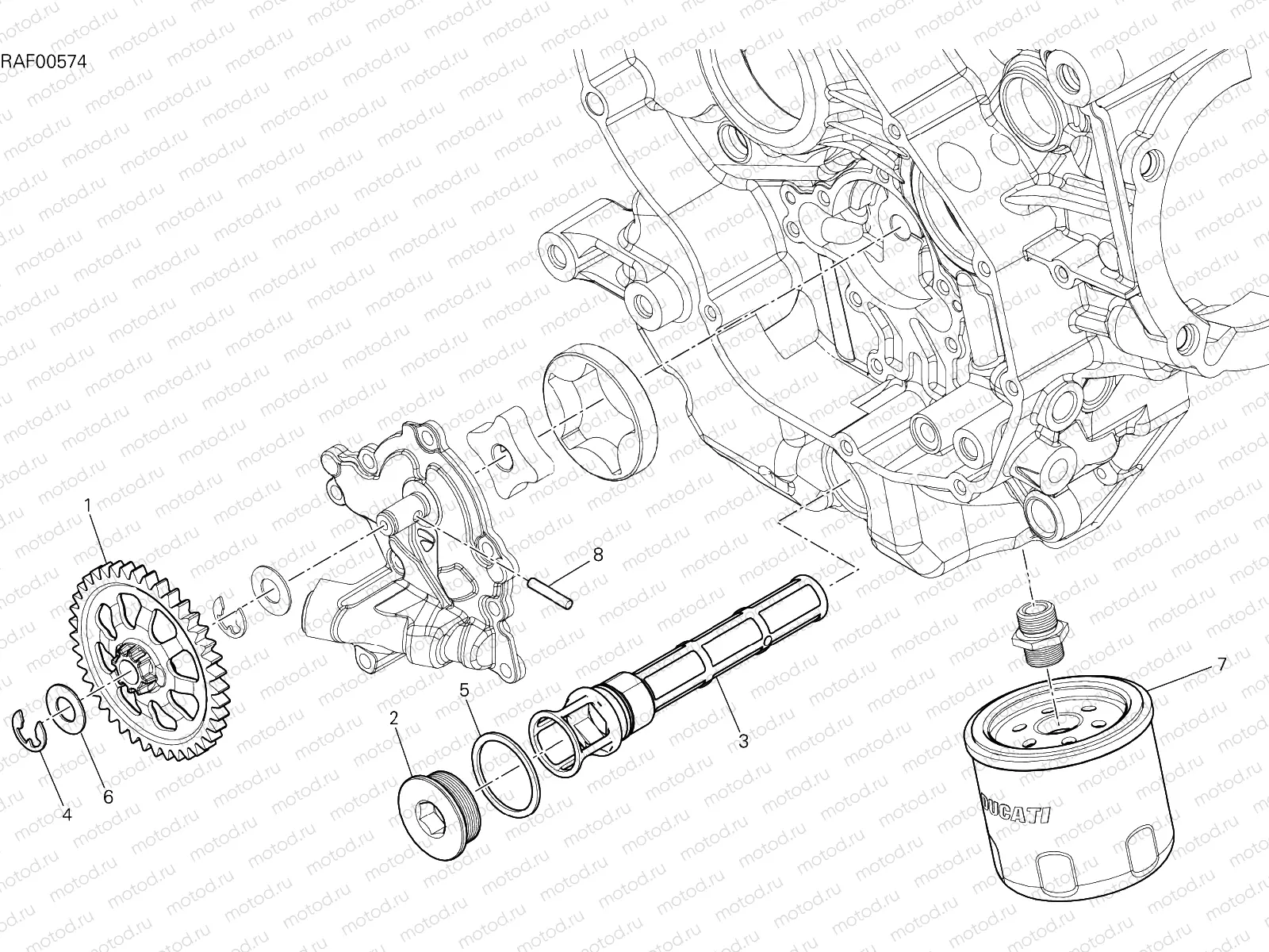 OIL PUMP - FILTER [MOD:MS950]