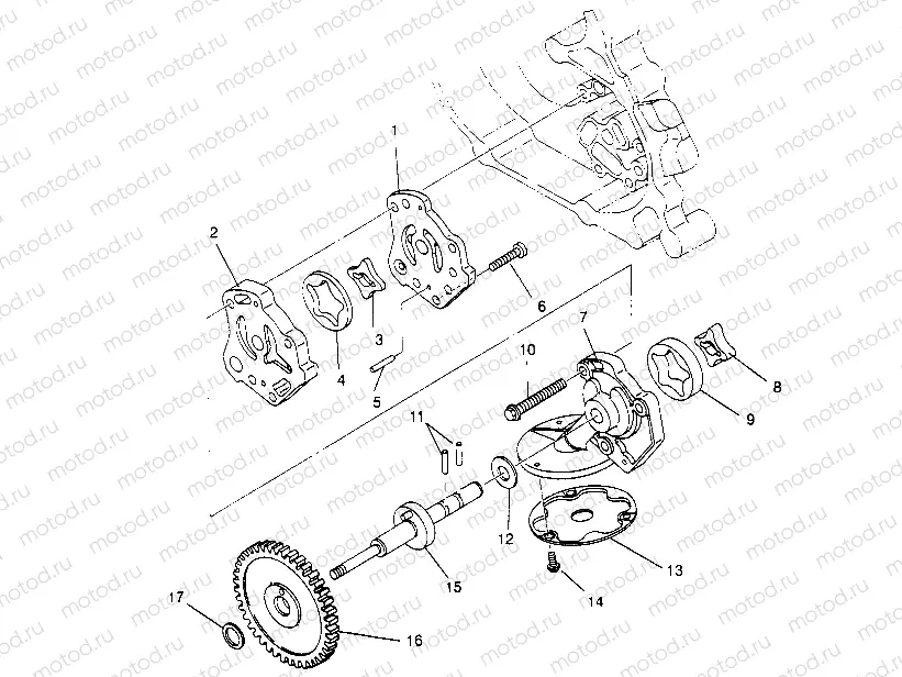 OIL PUMP Magnum 2x4 W957544 (4926852685D002) | OIL PUMP Magnum 2x4 W957544 (4926852685D002)