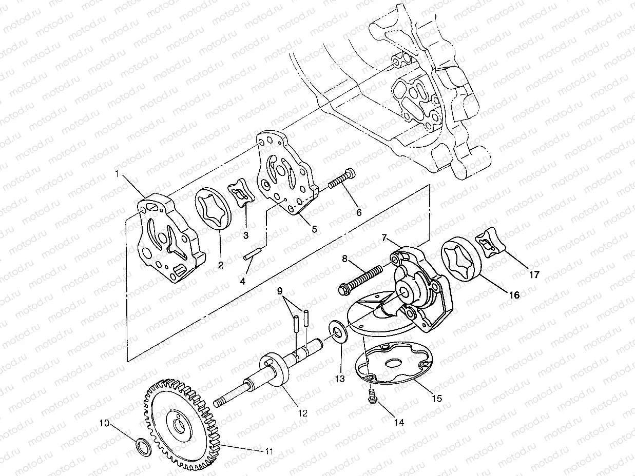OIL PUMP Magnum 4X4 W968144 and Swedish Magnum 4X4 S968144 (4936053605D008) | OIL PUMP Magnum 4X4 W968144 and Swedish Magnum 4X4 S968144 (4936053605D008)