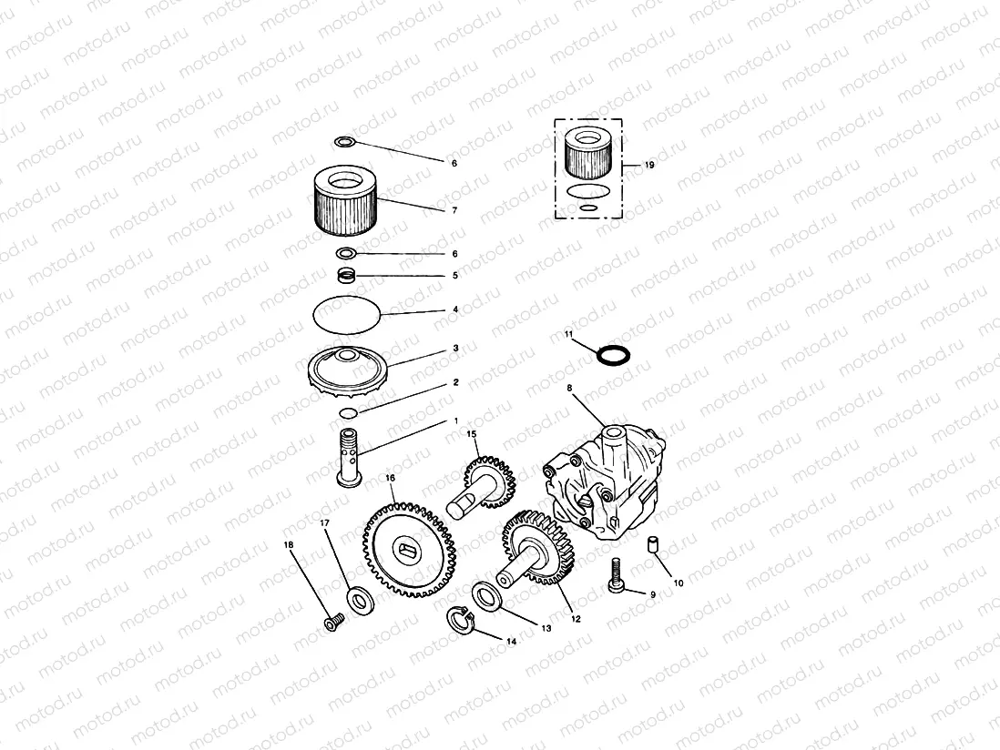 Oil Pump, Oil Pump Drive & Oil Filter