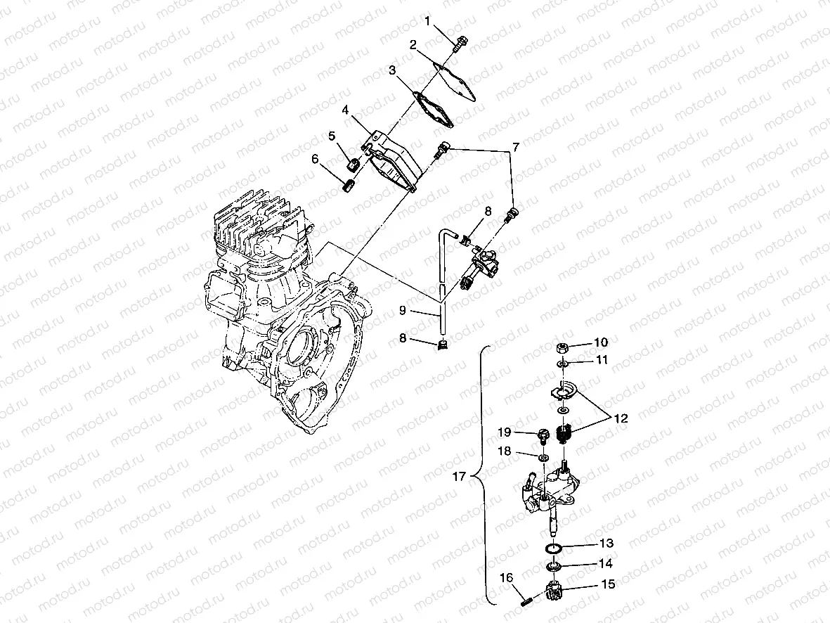 OIL PUMP Scrambler 400L W97BC38C (4939893989D003) | OIL PUMP Scrambler 400L W97BC38C (4939893989D003)