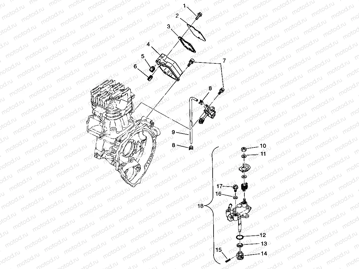 OIL PUMP Scrambler W957840 (4927252725D002) | OIL PUMP Scrambler W957840 (4927252725D002)