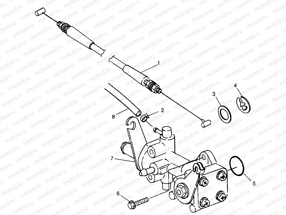 OIL PUMP SL 700 B974071 | OIL PUMP SL 700 B974071, Intl. SL 700 I974071, SL 700 Deluxe B974072 and In (4940874087C011)