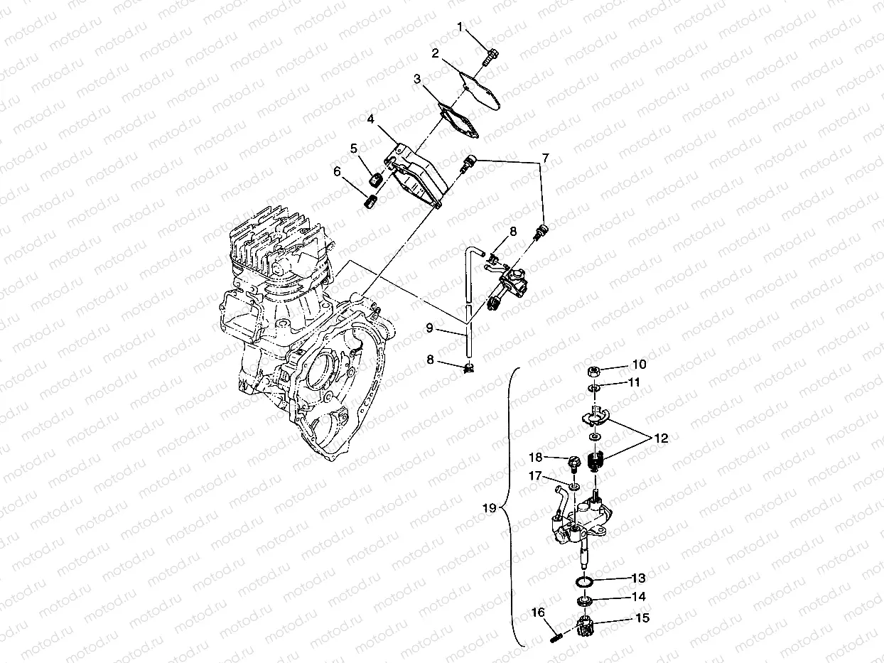 OIL PUMP Sportsman 4x4 W968040 (4935943594D003) | OIL PUMP Sportsman 4x4 W968040 (4935943594D003)