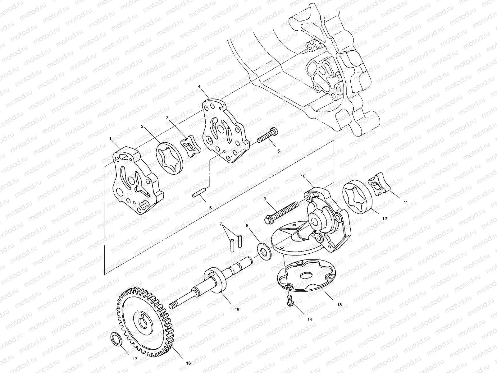 OIL PUMP - W97CH50A (4939993999D012) | OIL PUMP - W97CH50A (4939993999D012)