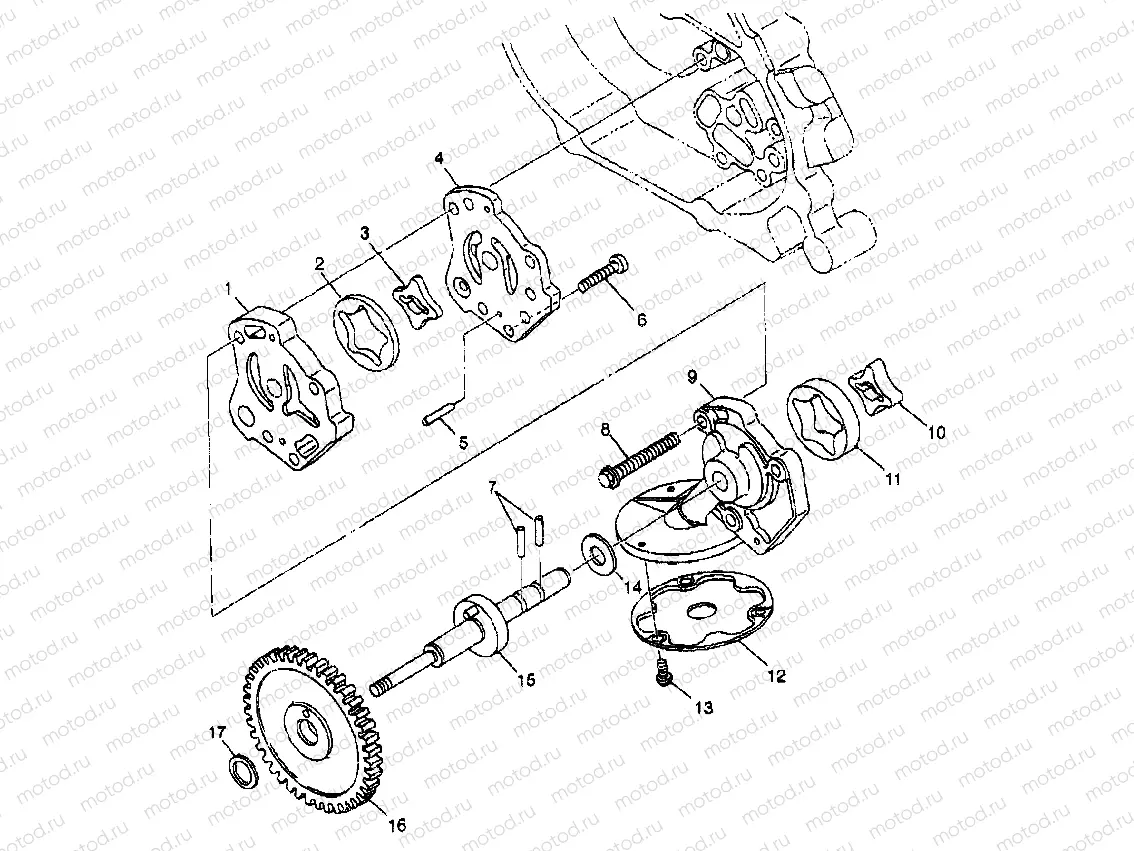OIL PUMP - W98AC42A (4945214521D009) | OIL PUMP - W98AC42A (4945214521D009)