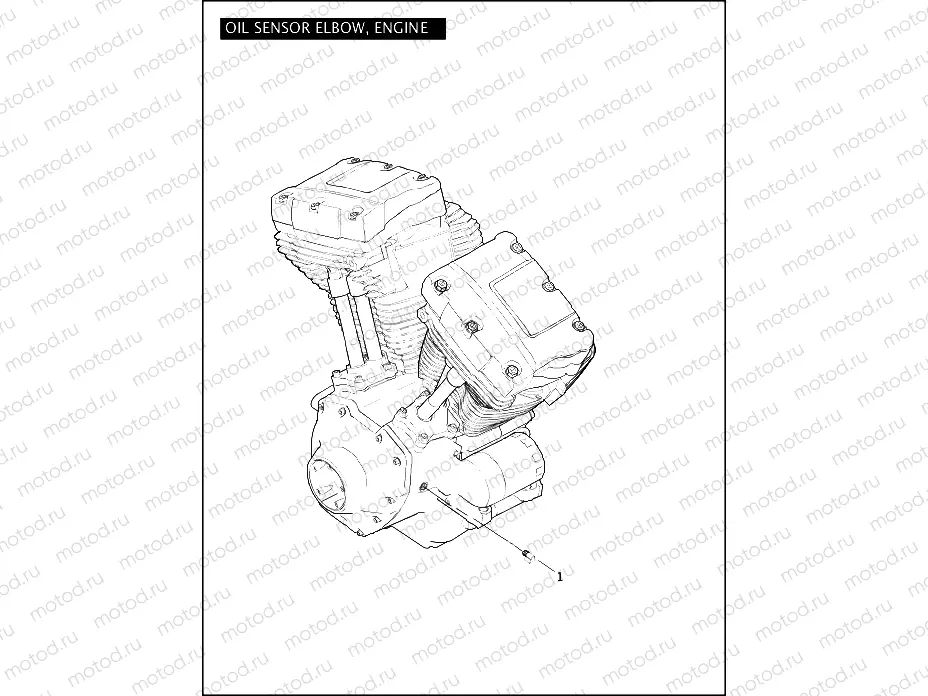 OIL SENSOR ELBOW, ENGINE
