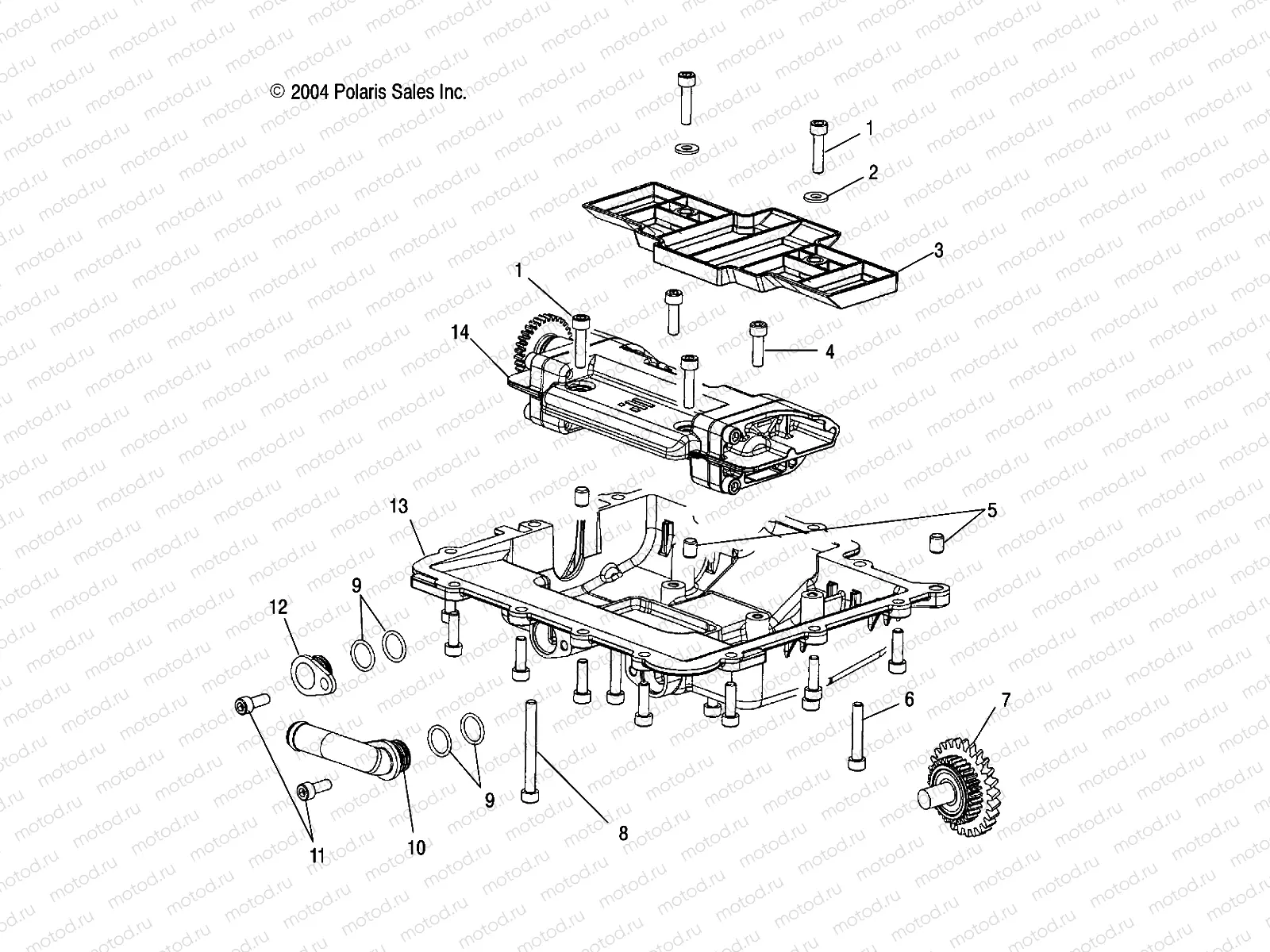 OIL SUMP - W045304CA/IA/CB/IB/CC/IC (4990559055B09) | OIL SUMP - W045304CA/IA/CB/IB/CC/IC (4990559055B09)